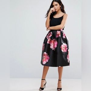 Floral party skirt